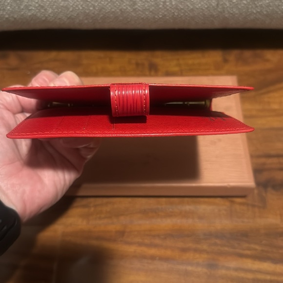 Louis Vuitton Authentic Red Epi Leather Small Agenda PM/ Passport Holder CA0959 - Picture 16 of 17